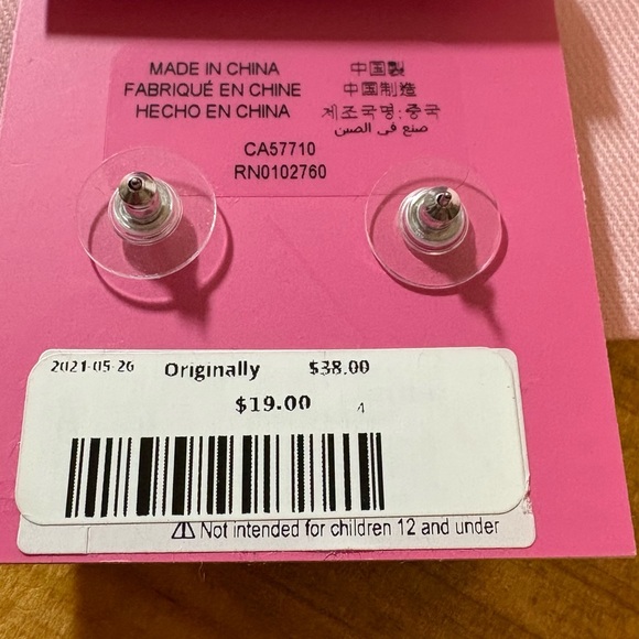 NWT Kate Spade Silver Stud Earrings - Picture 3 of 3